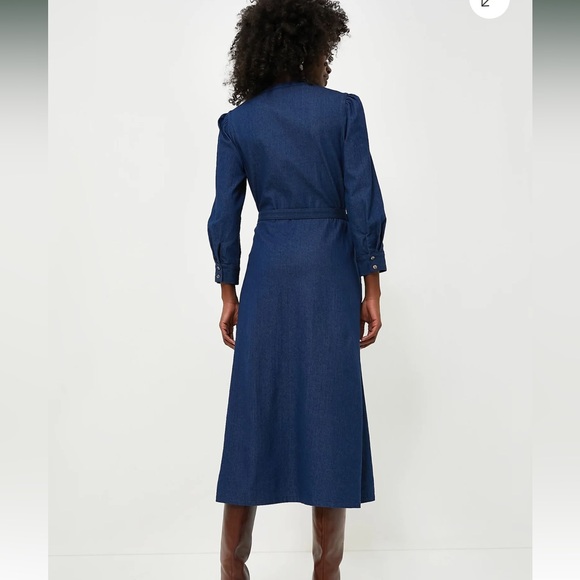 Tuckernuck Denim Catherine Midi Dress - Picture 2 of 5